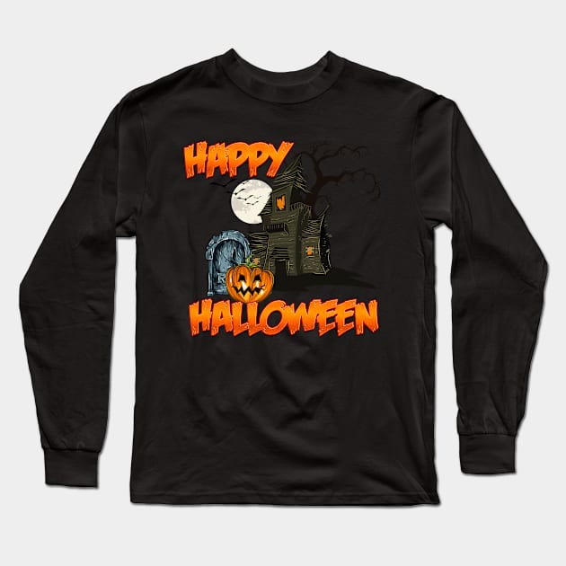 Halloween Costumes, Horror, Ghost, Skeleton Long Sleeve T-Shirt by MYFROG